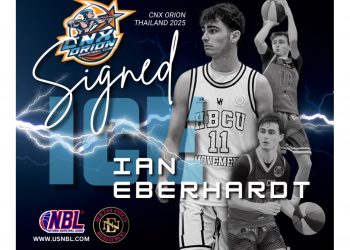 IAN EBERHARDT SIGNS WITH CNX ORION IN THAILAND